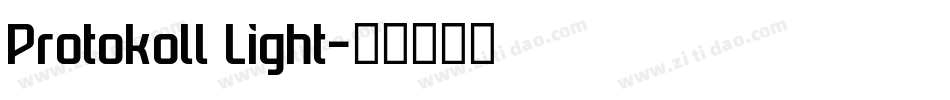 Protokoll Light字体转换